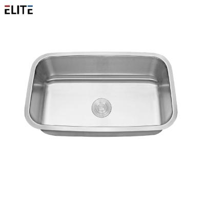 China Without Faucet Custom Single Bowl Stainless Steel Sink Undermount Large Kitchen Sinks for sale