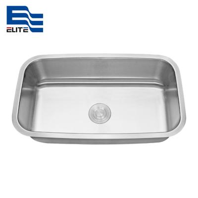 China With Faucet Undermount Kitchen Sink Large Single Bowl 304# 18/8# Stainless Steel, Stainless Steel Kitchen Sink for sale