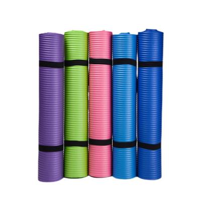 China High quality soft and durable yoga mat with 10mm thickness can be chosen in five colors for sale