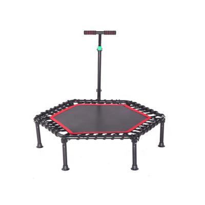 China Universal Red Jumping Hexagonal Rectangular Trampoline That Can Be Used By Adults Outdoors for sale