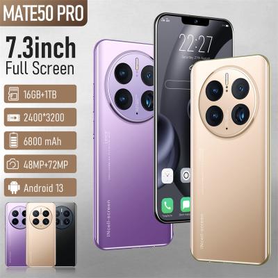 China Wholesale original mate50 pro mate 50 game phone 5g version global game mate50 mobile phone 7.3 inch HD screen wholesale original smart camera pro for sale