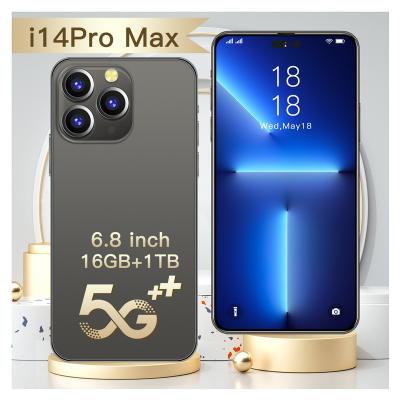 China Gesture Control New Arrival 2023 Opened Global Max 5g Smart Mobile Phones Original 6.8 Inch i14 Pro Max Smartphone Cell Phone I 14 Pro for sale