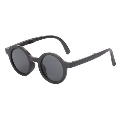 China UV400 GWTNN OEM Gafas De Sol Student Portable Cute Round Children Foldable Kids Sun Glass for sale