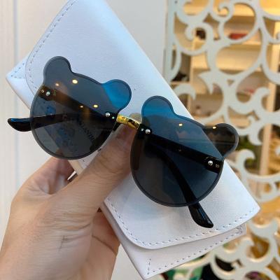 China UV400 GWTNN OEM Gafas De Sol Infantiles Vintage UV400 Colors Rimles Children Retro Cute Cartoon Bear Sun Glasses for sale