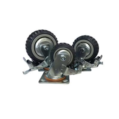 China Newest Heavy Duty Universal PIVOT PVC Caster Wheels Flat Caster Freewheels With Backing Customized Size for sale