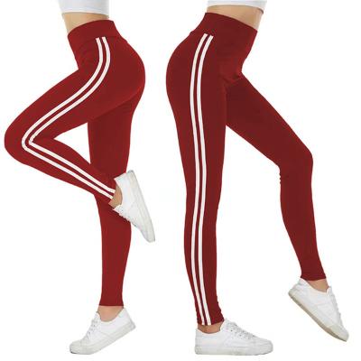 China Hot Women Fitness Legging Breathable Elastic Waist High Two White Quick Dry Bars Jogging Gym Wear Slimming Running Workout Sports Pants for sale