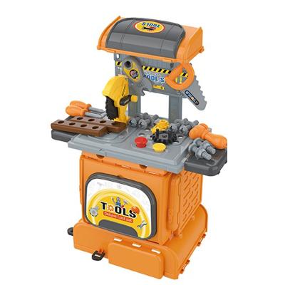 China 5style Kids Pretend To Play Home Workshop Repair Kit Multi Function Toy Tool Trolley for sale