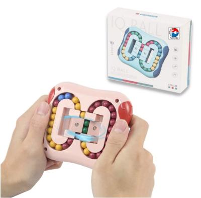 China Bean Magic Cube Fidget Toys Rotating Brain Teaser Magic Puzzle Kids Adults Anti-Anxiety Best High Speed ​​Bean Puzzle Game Toy for sale