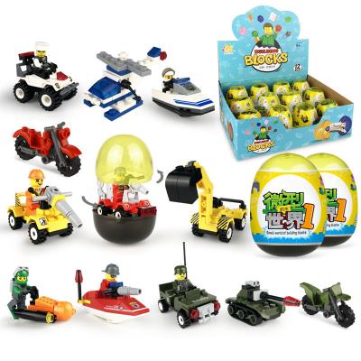 China Toy Cheap Building Capsule Eggs Toys Plastic Pipe To Assemble Building Block Toys For Children for sale