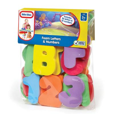 China Bath Toy Custom 36 Pcs Bath Eva Foam Toy Letters and Numbers Educational Bath Toys 0.8cm for sale