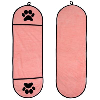 China Pets Microfiber Pet Bath Supplies For Dog Products Dog Towel Pet Quick Dry Absorbent Towel for sale