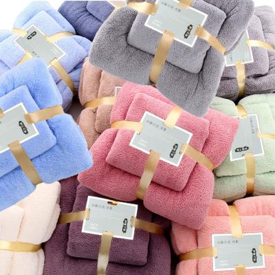 China Hot Sale Amazon Bath Towels Antimicrobial Soft And Well Absorbent Microfiber Bathroom Towel For Bath Towels Set for sale