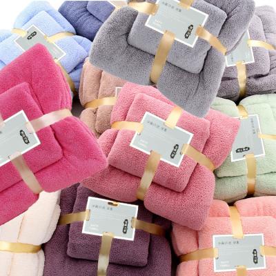 China Antimicrobial Customization Logo Bath Towels Microfiber Quick Drying Bathroom Towel Set For Bath Towels for sale