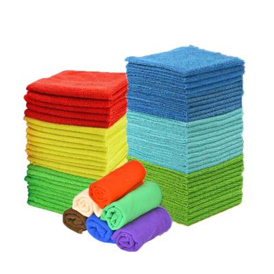 China Customization Logo Microfiber Cloth 30x30 Micro Viable Towel 30x60 Microfiber Cleaning Cloths For Car/Kitchen for sale