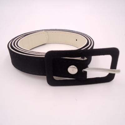 China Clothes Cloth PU Covered Belt Pin Buckle Woman Belt For Garment for sale