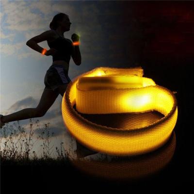 China Fashion LED slap band party sport slap fast on-off flash-steady flash-slow armband for running for sale