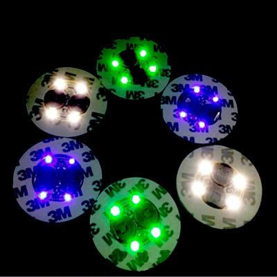 China EVA LED Stickers Light Up Bar Coasters Drinking Lighting Up Cup Instant Mat For Beer Wine Glass Beverage Mat for sale