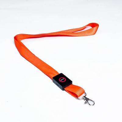 China Waterproof Nylon LED Nylon Luminous Collar Collar Lanyards for sale