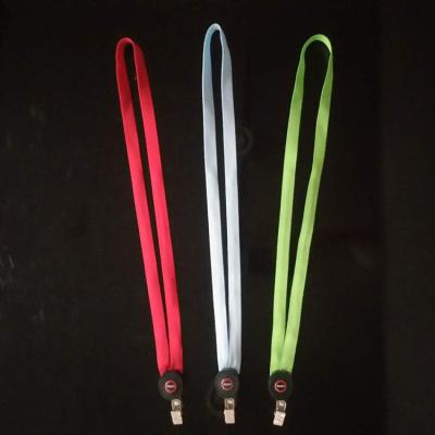 China Lanyard Tutorial Multi Color Flashing LED Custom Nylon Lanyards for sale