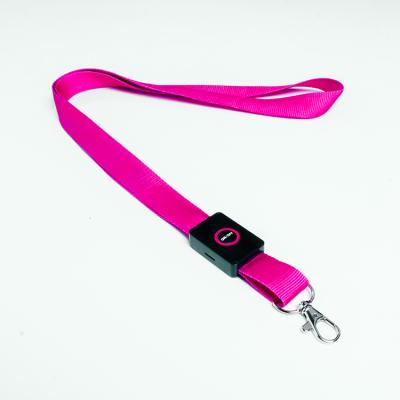 China 2021 Hot Sale Lanyard Target New Design LED Nylon Flashing Lanyards for sale