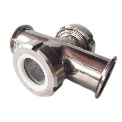 China Stainless Steel Sight Flange Corrosion Resistant Sight Flange Sanitary Glass Sanitary Sight Glass for sale