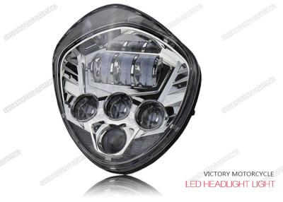 China 40W - 60W LED High Low Beam Headlights 12V DC 6500K For Victory Motocycle for sale