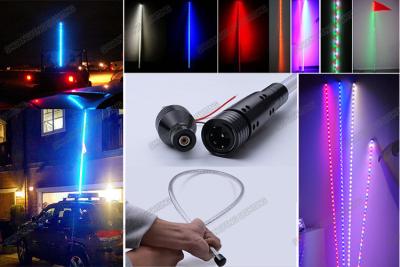 China Color Changing / Dancing ATV LED Light Whips / Flag Pole Lights 5050 SMD for sale