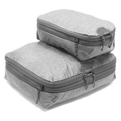 China Compression Travel Bag Expanded Travel Organizer 2pcs Set Cubes Waterproof Compression Travel Packing Bag for sale