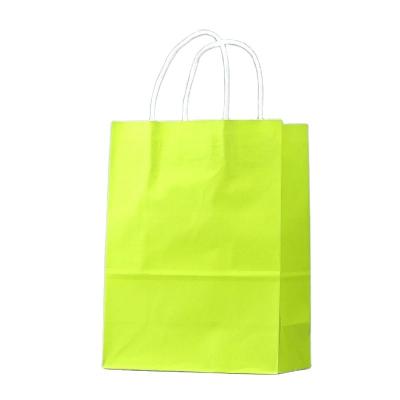 China Recycled Materials Reusable Kraft Stand Up Eco - Friendly Paper Gift Bags With Rope Handles for sale