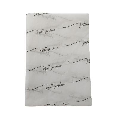 China Custom Free Design Logo Printed 17G Cloth Gift Wrapping Paper Moisture Proof With All Over Logo for sale