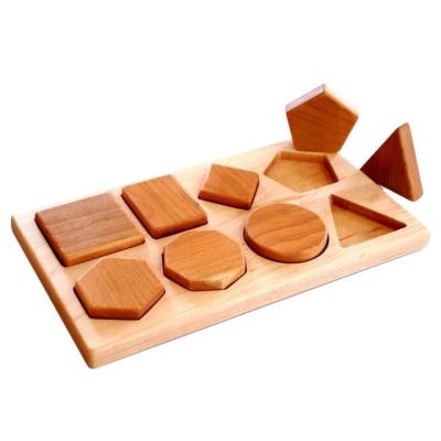 China Wooden toys from Waldorf Toy Wood Montessori Educational Shape Jigsaw Puzzle 178*305*60mm for sale