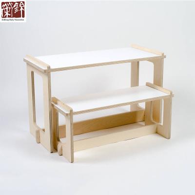 China Preschool.kindergarten toddler furniture sets kids playroom table and bench kids nursery table sets for sale