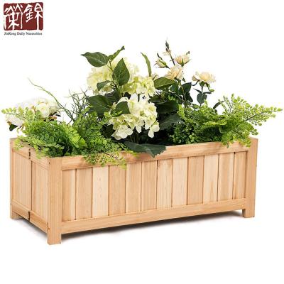 China Garden Set Raised Flower Planter Box Portable Folding Vegetable Patio Lawn Garden Backyard Raised Outdoor Wooden Planter Boxes for sale