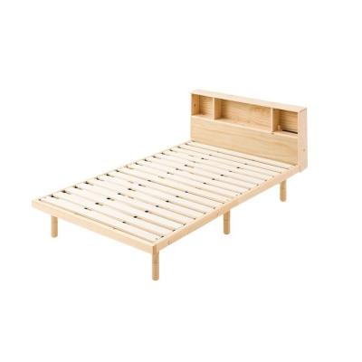 China Chinese Solid Wood Single Height Adjustable Solid Wood Bed Pine Wood Bed Soft Bed for sale