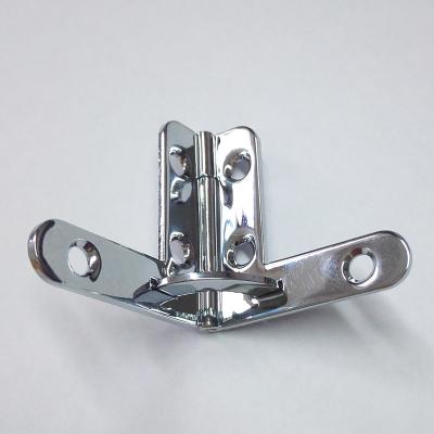 China Industrial Metal Accessories Wooden Cigar Box Shiny Chrome Steel Quadrant Hinge for sale