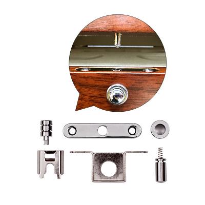 China Customizable Fasion Sale at Factory Price Zinc Alloy Nickel Plated Mechanical Push Button Lock for Wooden Box for sale