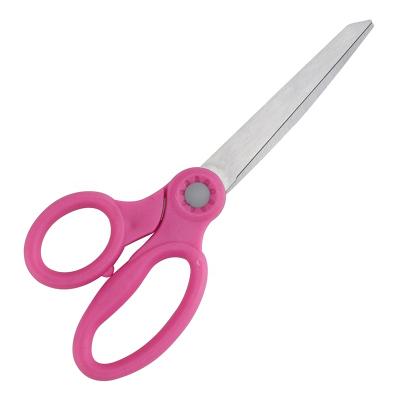 China Safety Plastic Straight Handle Long Blades Office Scissors School Scissors for sale