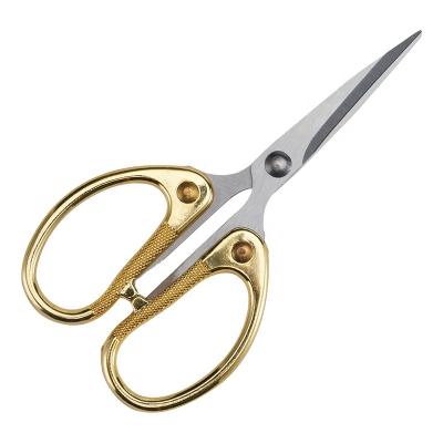 China Universal Cutting Gold Plated Tailor Scissors for Household Craft Scissors Office Scissors Sewing Tool for sale