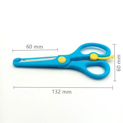 China School Office Stationery Factory Direct Selling Student Scissors Kids Small Scissors Safety Spring Shears for sale