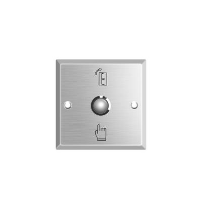 China Lock Accessories 86*86mm Aluminum Alloy Push Button Switch Exit Button Door Release For Door Lock Access Control Door Gate Opener for sale