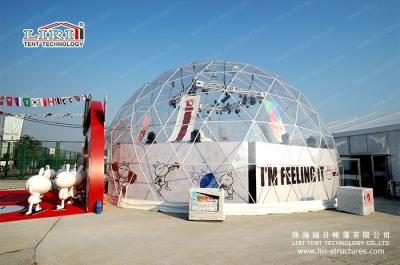 China Transparent Geodesic Dome Tent With Clear PVC Fabric For Exhibition Event for sale