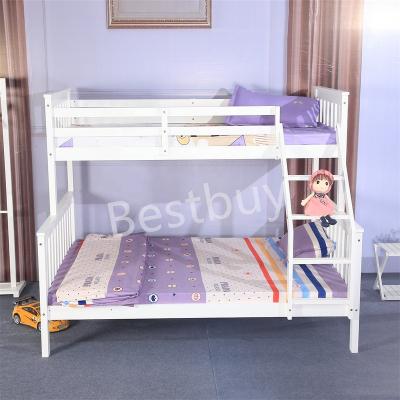 China New Design Modern Cheap Easy Assembly Queen Size Wooden Bunk Bed For Kids And Adults Wooden Beds For Bedroom for sale