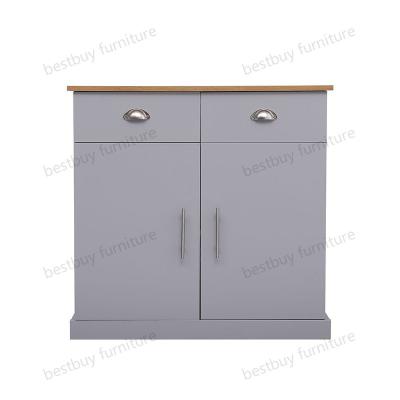 China Modern Wooden Sideboard 2 Drawer 2 Door Closet Sideboard Storage Cabinet Furniture for sale