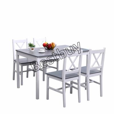 China (Other) adjustable dining table set for modern dining room furniture wooden dining set of 4 chairs for sale