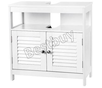 China Contemporary Bathroom Furniture Under Sink Cabinet Storage Unit Cabinet Closet Lavatory Vanity White for sale