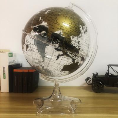 China DIY Home Office Decoration Geography World Globes With Built-in Bronze Dinosaur for sale