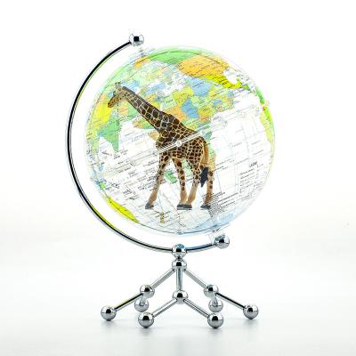 China Education Toys 20cm Tellurion Globe DIY Rewritable Children With Bow And Metal Stand for sale