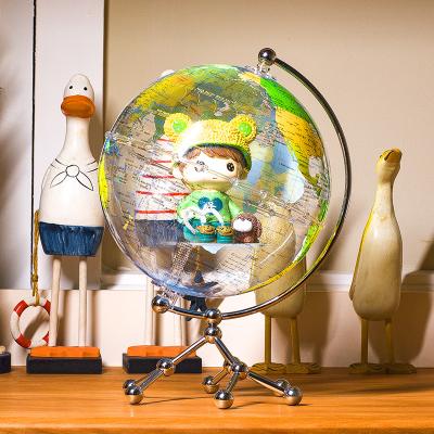 China DIY Rewritable Portable 20cm Educational World Globe With Metal Stand For Kids for sale