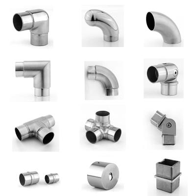 China Modern High Quality Railing Accessories Stainless Steel Railing Elbow Fencing Fittings Hardware for sale