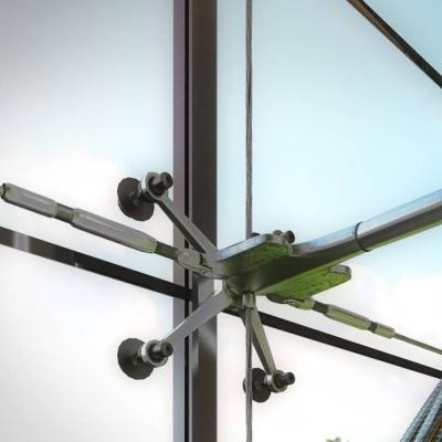 China Modern Single 304 Arm 304 Arm Stainless Steel ASTM Spider Connector Curtain Wall Fitting Glass Spider for sale